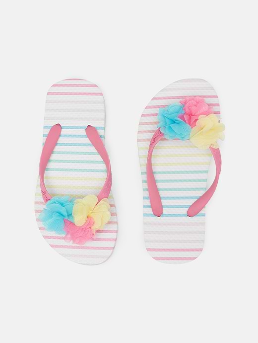 Joules JNR Flip Flops Multi Stripe