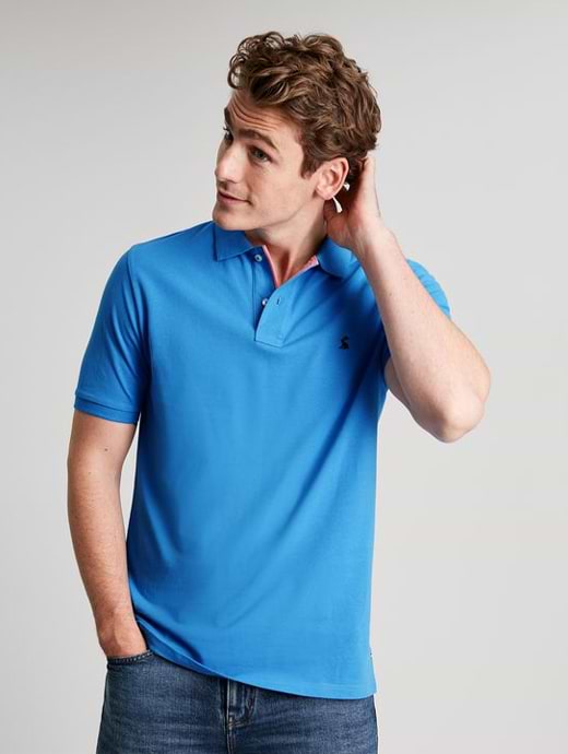 Joules Men's Woody Polo Shirt Blue