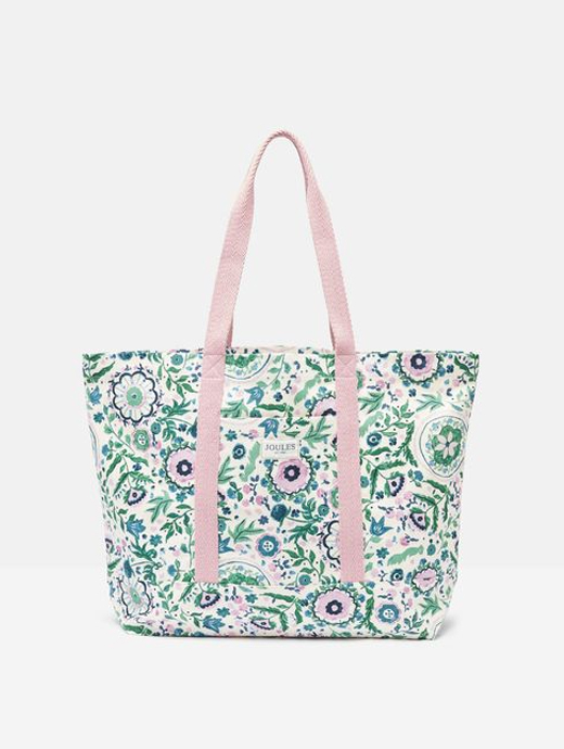 Joules Promenade Bag Cream Floral -One Size