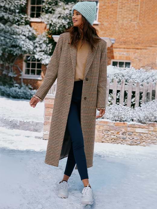 Ladies long wool winter 2025 coats