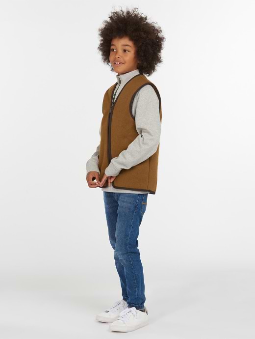 Barbour beaufort kids Brown on sale