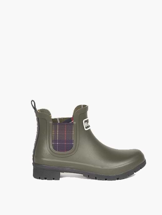 Barbour lindisfarne sales wellies olive