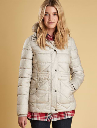 Barbour Langstone Quilted Jacket Mist | Griggs