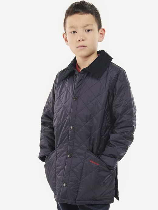 Barbour Boys Liddesdale Quilt Jacket Navy Griggs