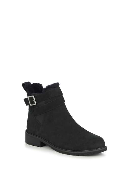 Ladies black suede chelsea hot sale boots