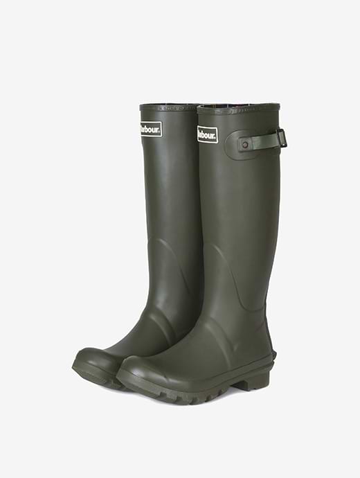 Barbour shop olive wellies