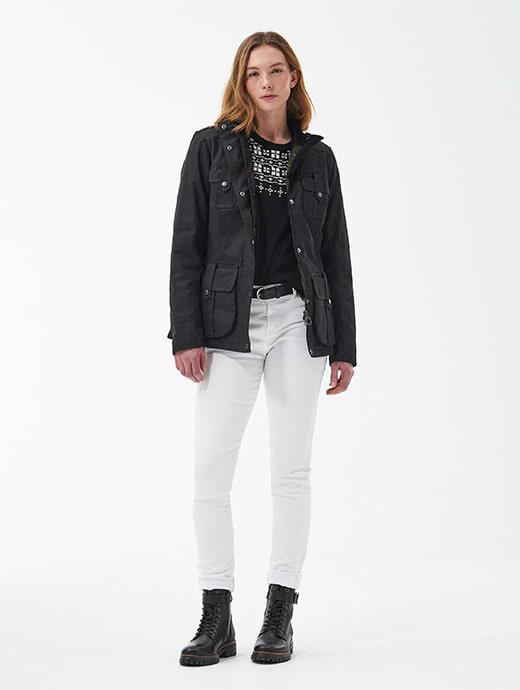 Barbour Women's Winter Defence Wax Black/Classic