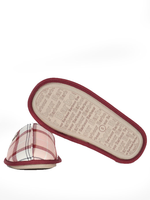 Barbour slippers red hot sale