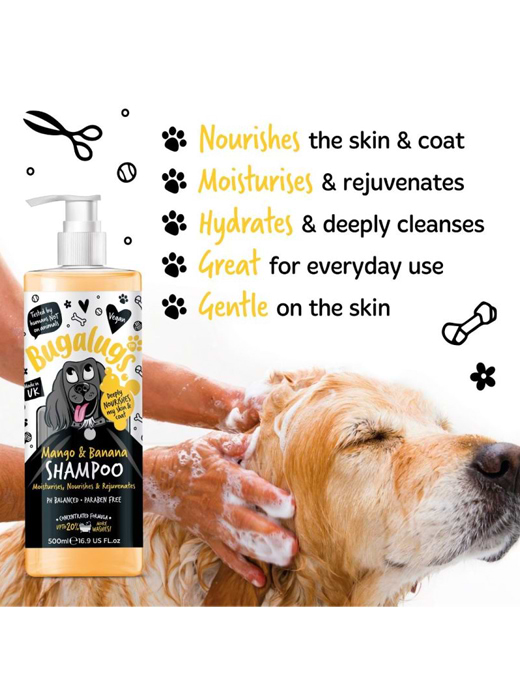 Bugalugs Mango & Banana Dog Shampoo Bottle With Pump 500ml