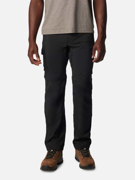 Columbia SILVER RIDGE™ UTILITY CONVERTIBLE PANT - Outdoor trousers - black  - Zalando.co.uk