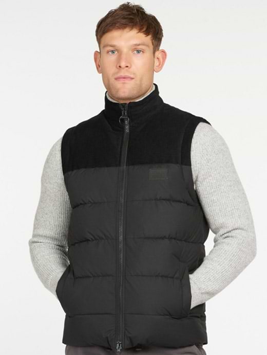 Barbour waistcoats mens Black outlet