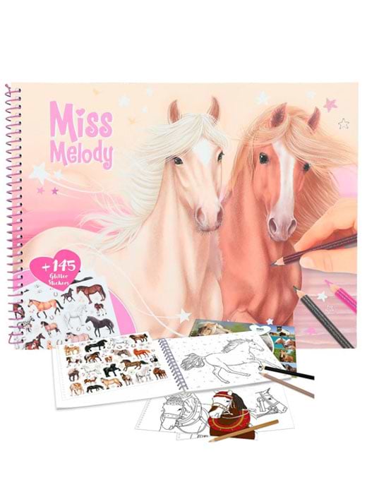 Miss Melody Horses Colouring Book 