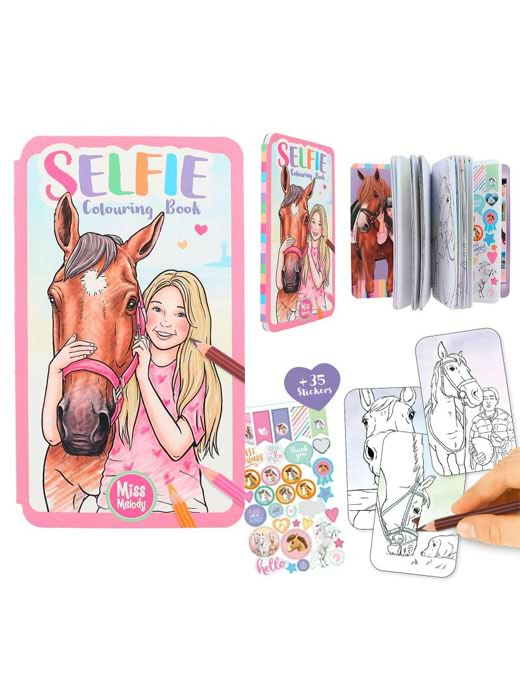 Miss Melody Selfie Colouring Book 