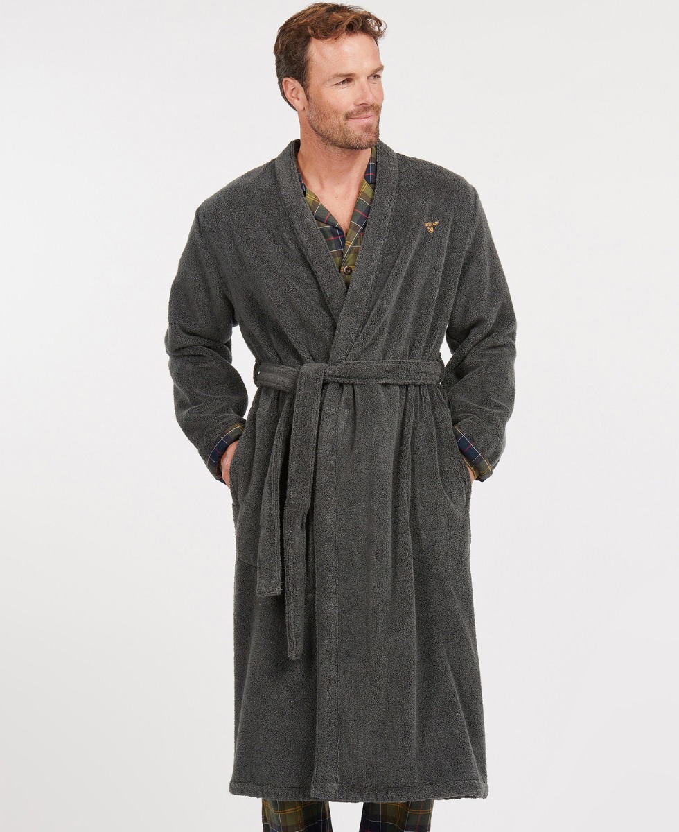 Barbour Men s Lachlan Dressing Gown Charcoal