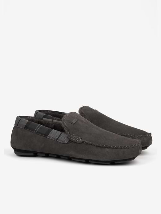 Barbour slippers on sale Grey