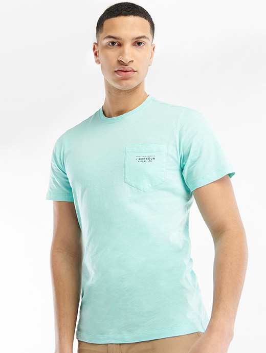 Barbour Men's Fathom T-Shirt Aquamarine
