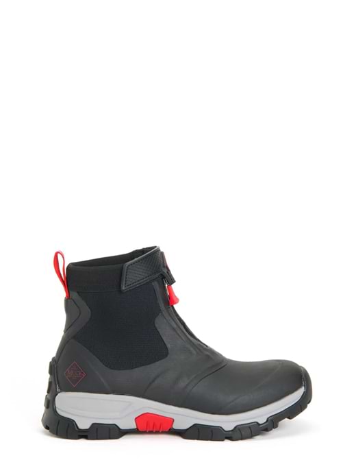 Muck Boots Men s Apex Mid Zip Wellies Grey Red