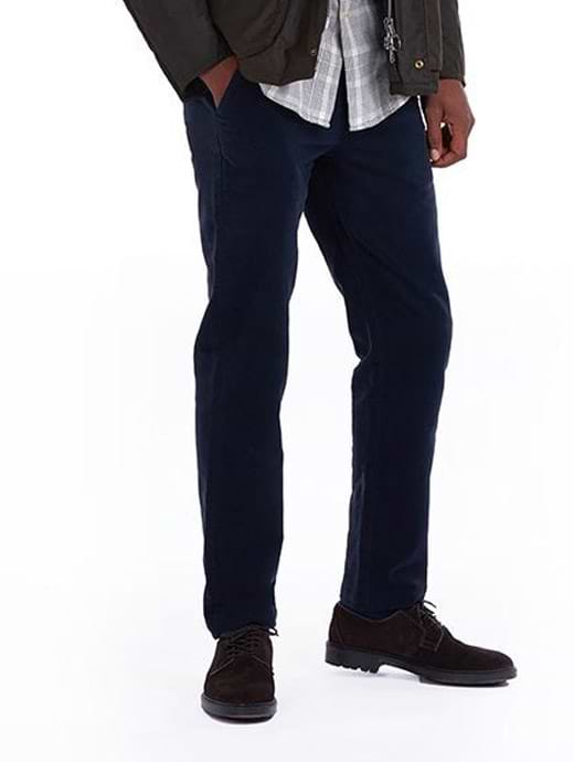 Barbour Neuston Moleskin Trouser City Navy