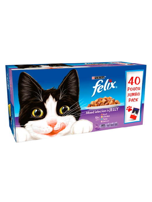 Felix Mixed Variety in Jelly Pouch 40pk