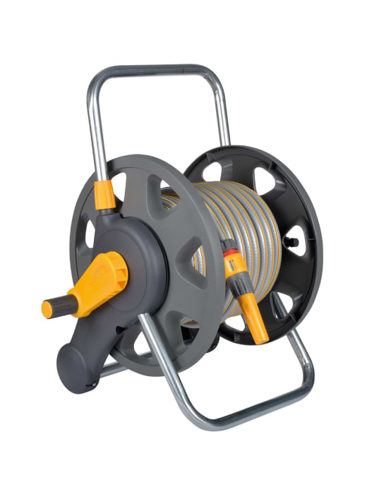 HOZELOCK 2431 ASSEMBLED 2-IN-1 HOSE REEL WITH HOSE