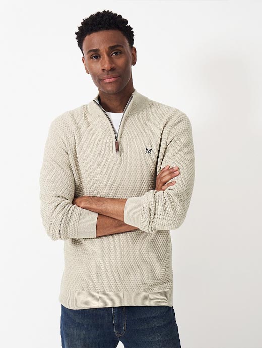 Crew clothing zip jumper new arrivals