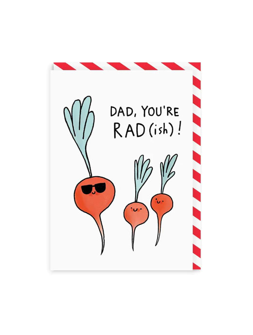 Ohh Deer Dad You're Rad(Ish) Greeting Card