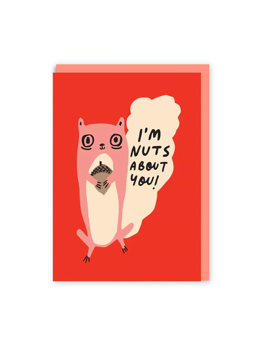Ohh Deer I'm Nuts About You Greeting Card 