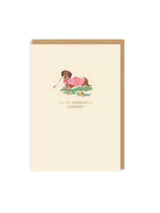 Cath Kidston To My Favourite Sausage Greeting Card 