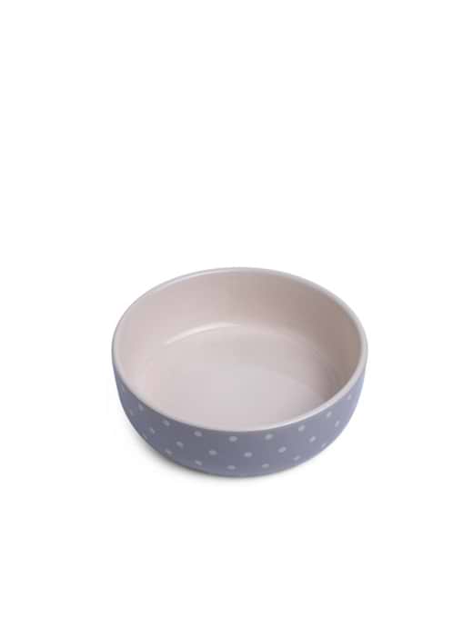 Petface Grey Spot Ceramic Bowl 6"