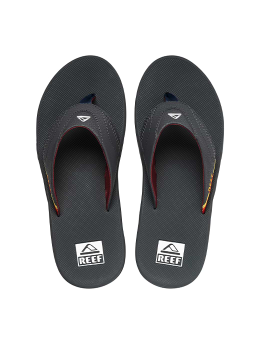 Mens grey reef flip flops sales