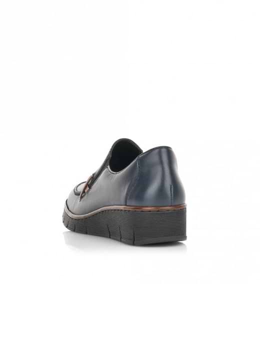 Rieker Women s 53783 14 Wedge Loafer Pacific