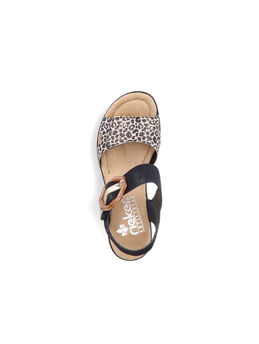 Rieker cheap sandal leopard