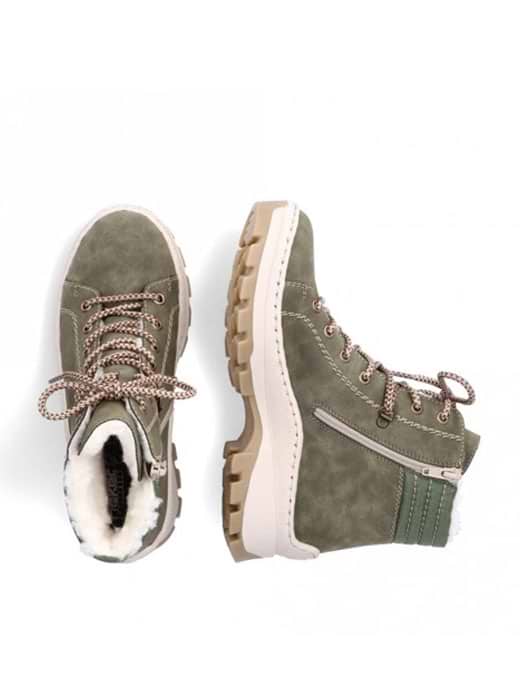 Rieker Women s Zipper Ankle Boots Olive
