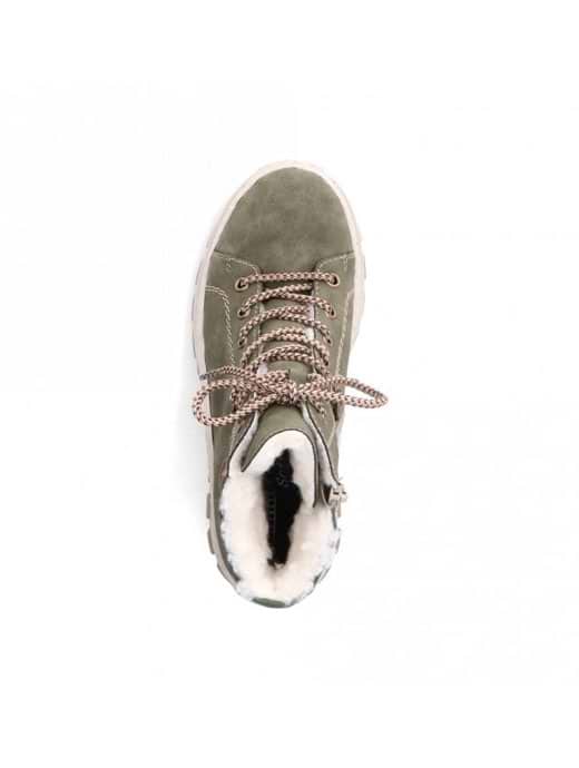 Rieker Women s Zipper Ankle Boots Olive