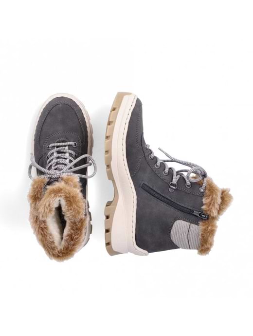 Rieker ladies fur lined boots best sale