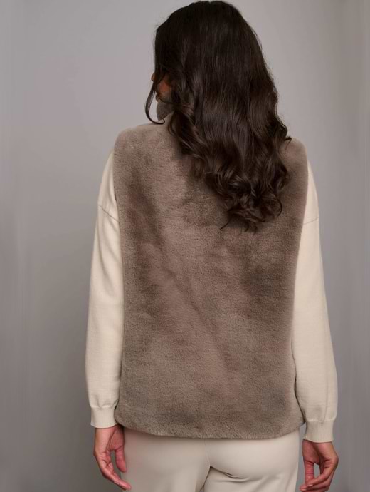 New look sales fur waistcoat