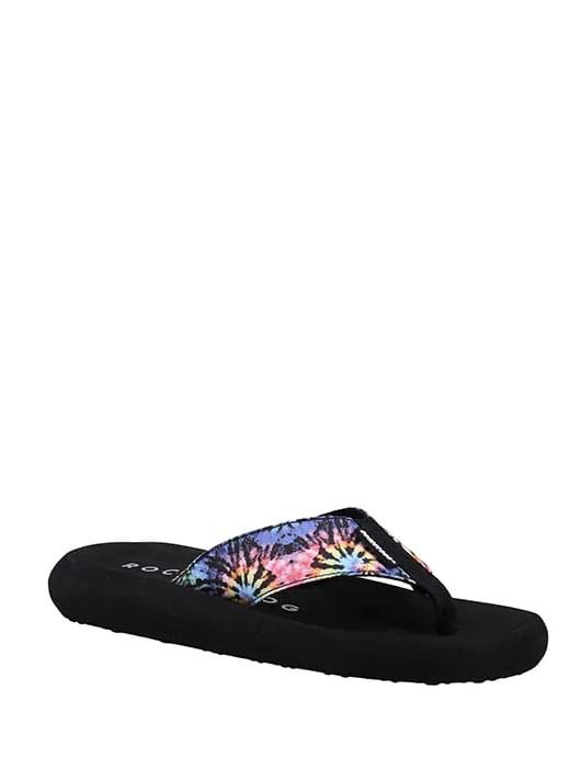 Rocket Dog Spotlight Somerset Flip Flops Black Multi