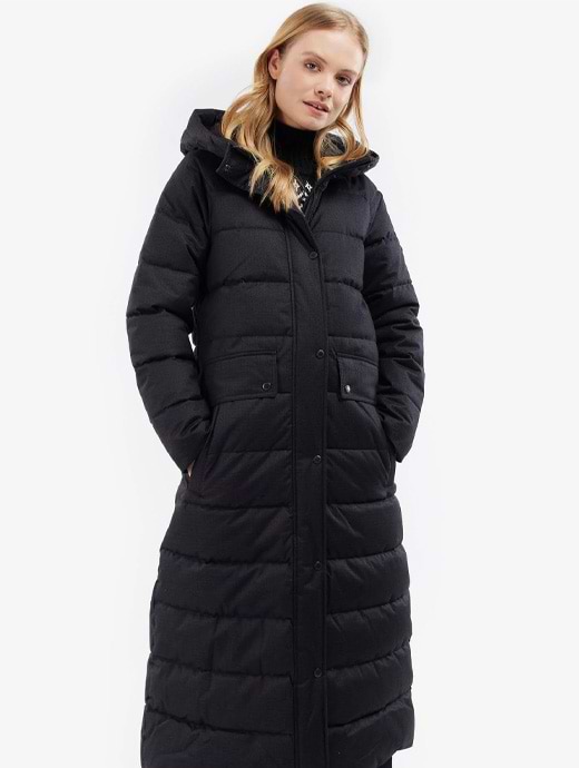 Barbour roseroot longline quilted coat
