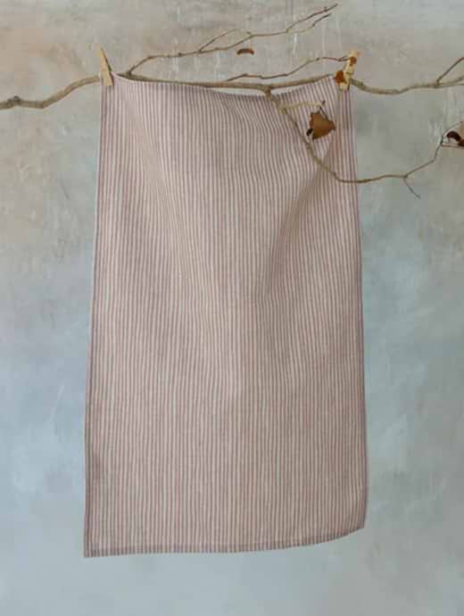 Sam Wilson Pink Stripe Tea Towel 