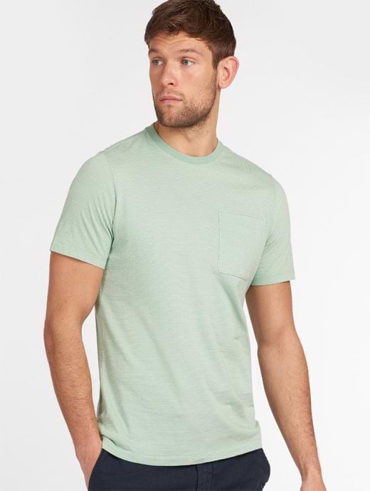 Barbour Men's Sands Stripe T-Shirt Faded Apple