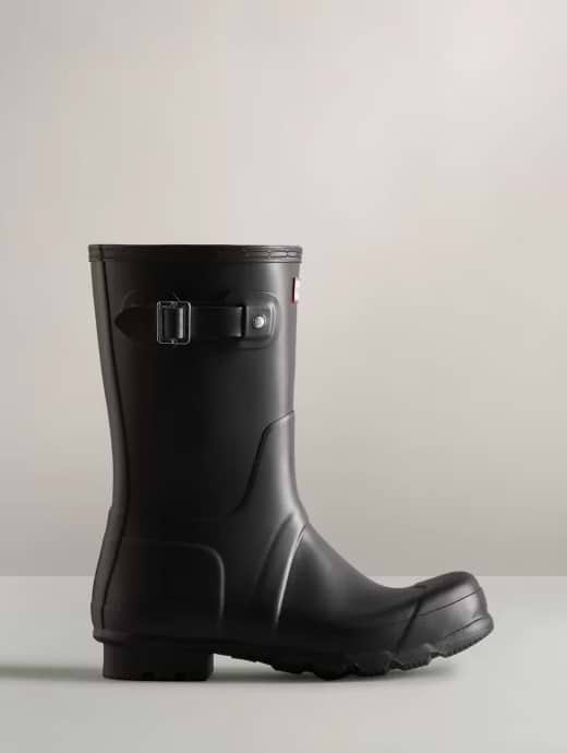 Hunter Men s Original Short Boot Black Griggs