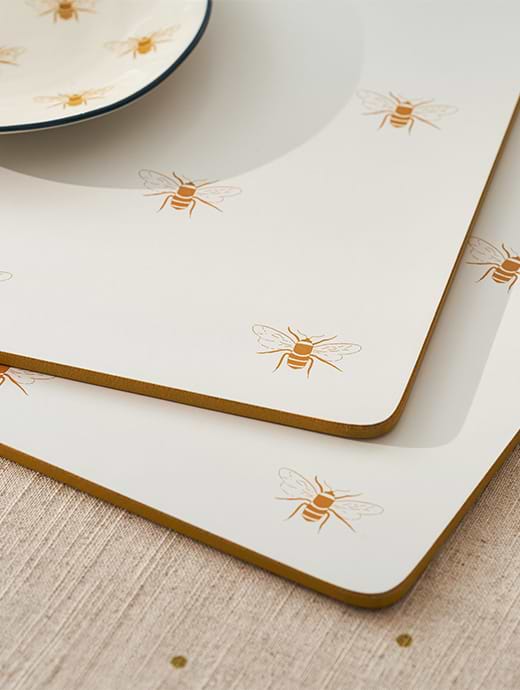 Sophie Allport Placemats Set Of 2 Extra Large Bees