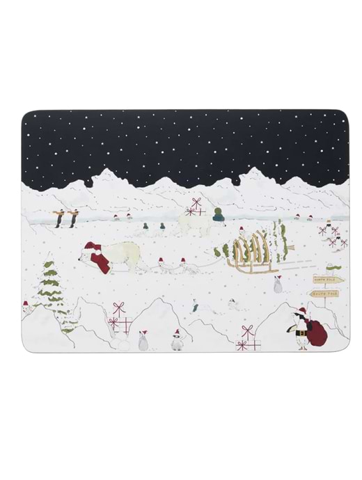 Sophie Allport Placemats Set of 4 Snow Season