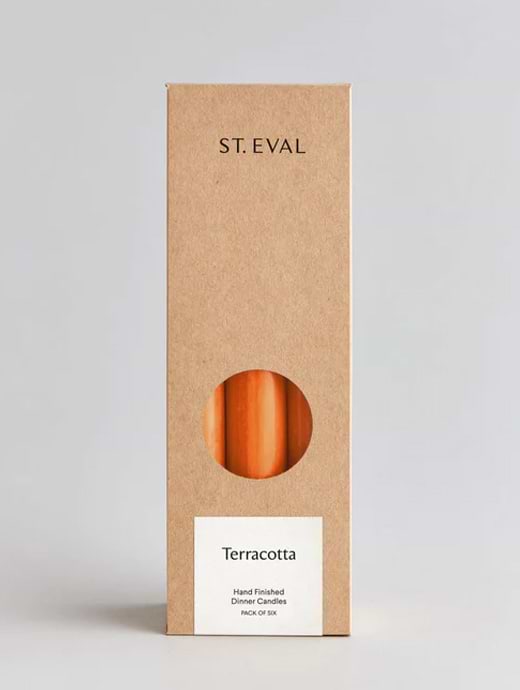 St Eval 7/8" Terracotta Dinner Candles Gift Pack