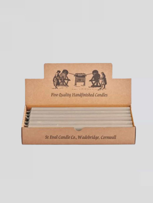 St Eval Dinner Candle 7/8" x 10" Mushroom