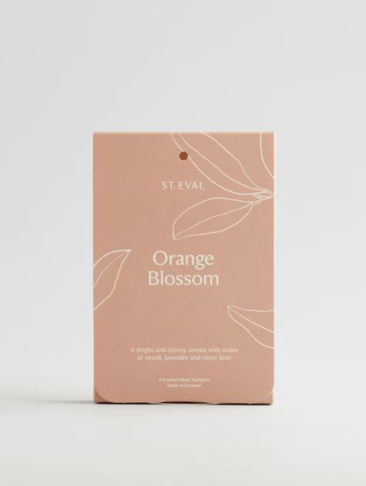 St Eval Lamorna Maxi Tealights Orange Blossom