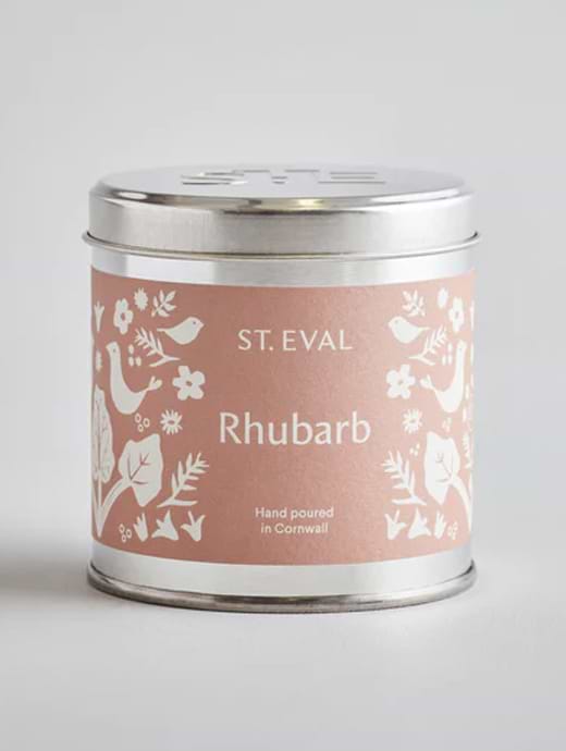 St Eval Rhubarb, Summer Folk Scented Tin Candle