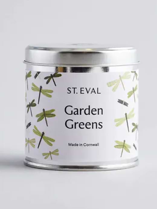 St Eval Scented Nature's Garden Tin Candle Garden Greens