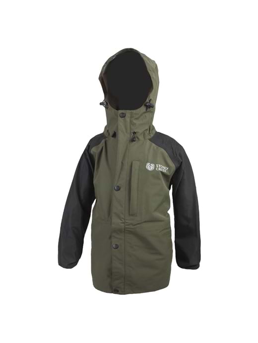 Stoney Creek Kid s Storm Chaser Rain Jacket Gumleaf Black