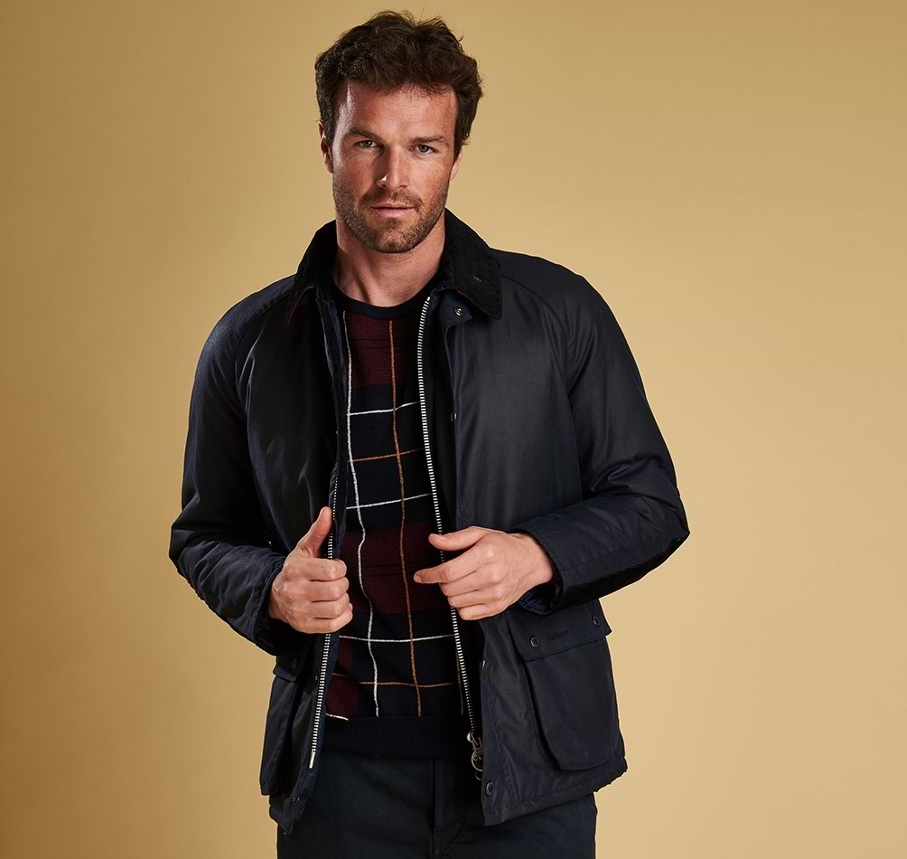 Barbour Strathyre Wax Jacket Royal Navy